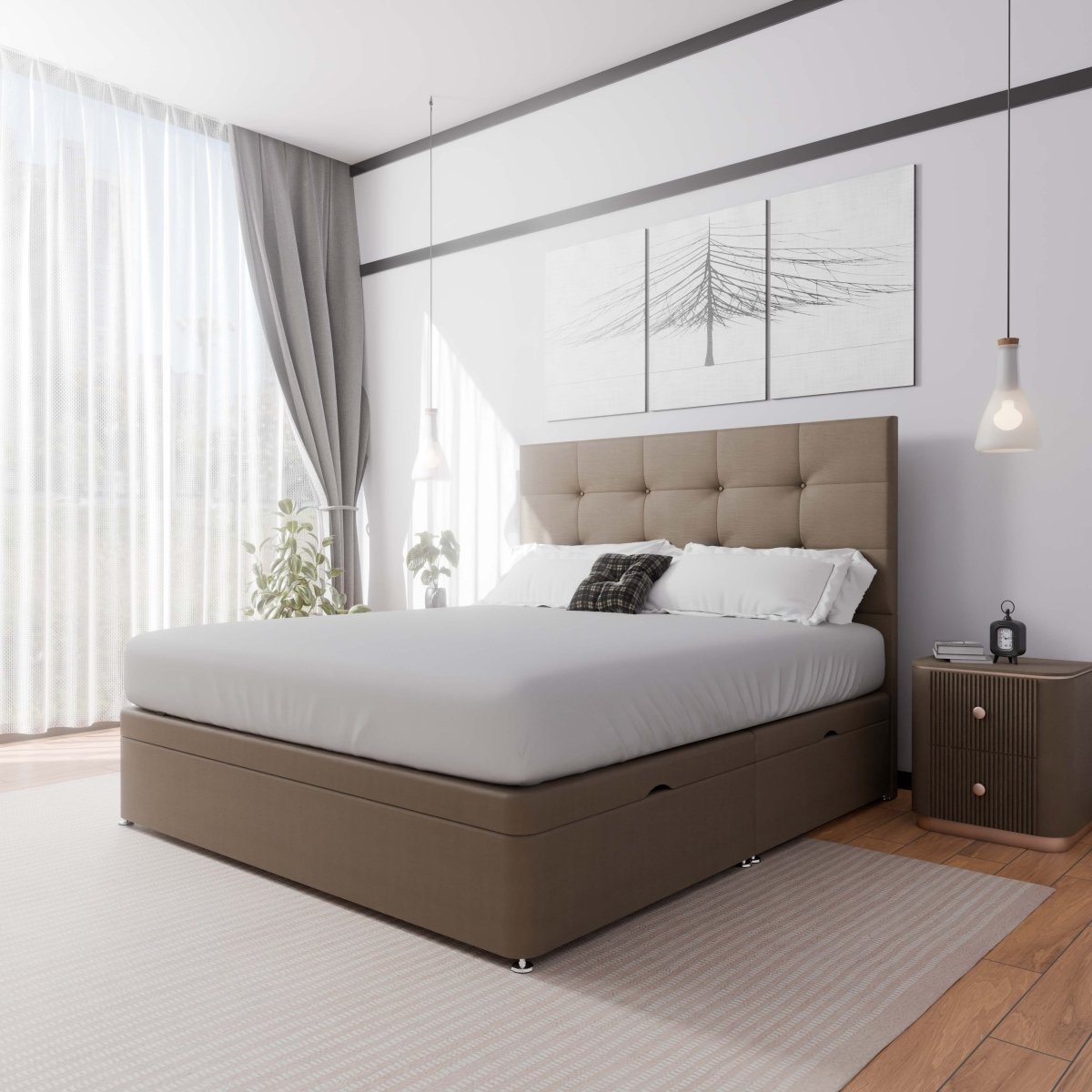 Venice Side Lift Ottoman Divan Bed - Ottoman - Midas Beds