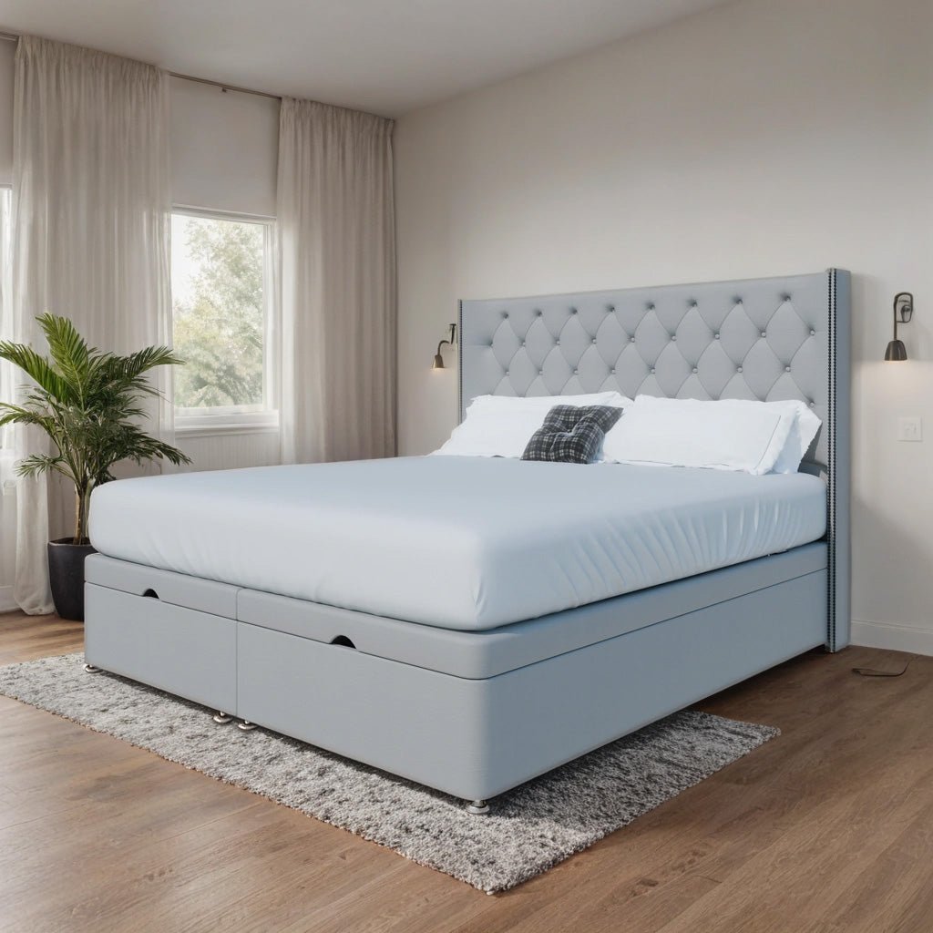 Washington Winged End Lift Ottoman Divan Bed - Ottoman - Midas Beds